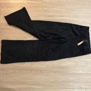 Skims Cozy Knit Pants, S/M, Onyx/Black, new with tag
